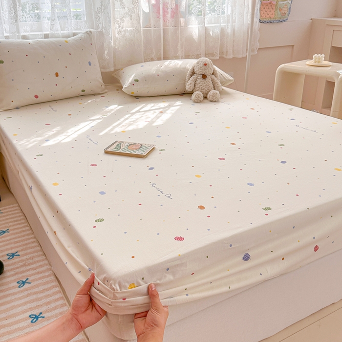 91家纺网 家纺一手货源 找家纺 晨希2025新款13070全棉印花单品床笠枕套 星空