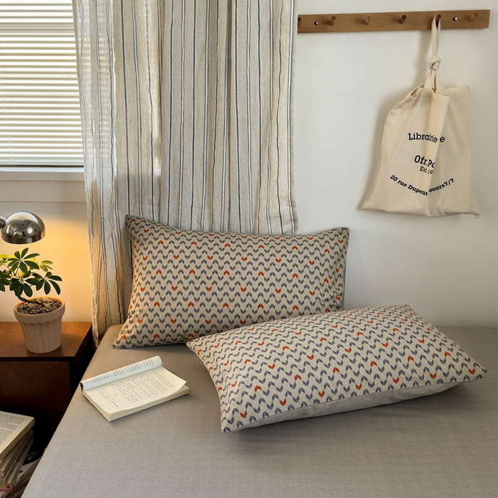 91家纺网 家纺一手货源 找家纺 清雅福2025全棉13372极简风四件套 流行驿站-桔