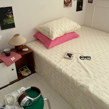 尺素 2025新款ins风小红书系列单床单 养一束温柔