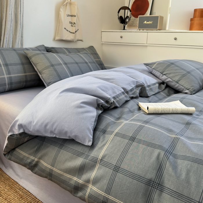 91家纺网 家纺一手货源 找家纺 （总）清雅福2025全棉13372极简风北欧系列单品枕套