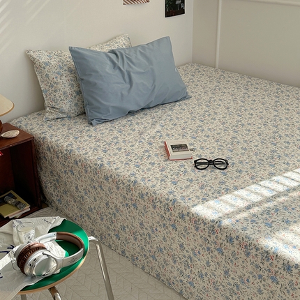 尺素 2025新款ins风小红书系列单床单 蓝莓厚乳