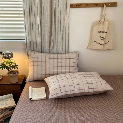 91家纺网 家纺一手货源 找家纺 （总）清雅福2025全棉13372极简风北欧系列单品枕套