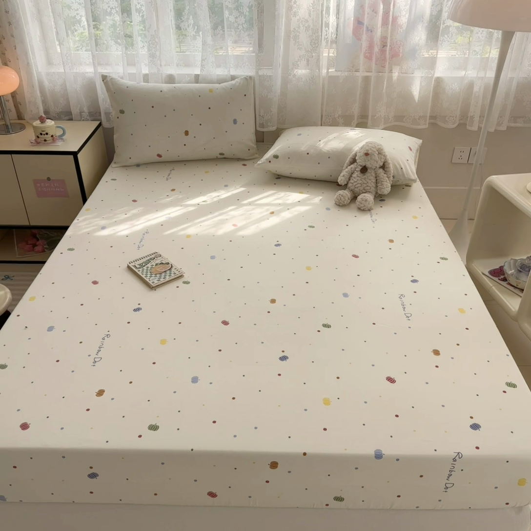 91家纺网 家纺一手货源 找家纺 晨希2025新款13070全棉印花单品床笠枕套 星空