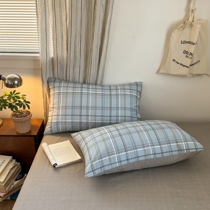 91家纺网 家纺一手货源 找家纺 （总）清雅福2025全棉13372极简风北欧系列单品枕套