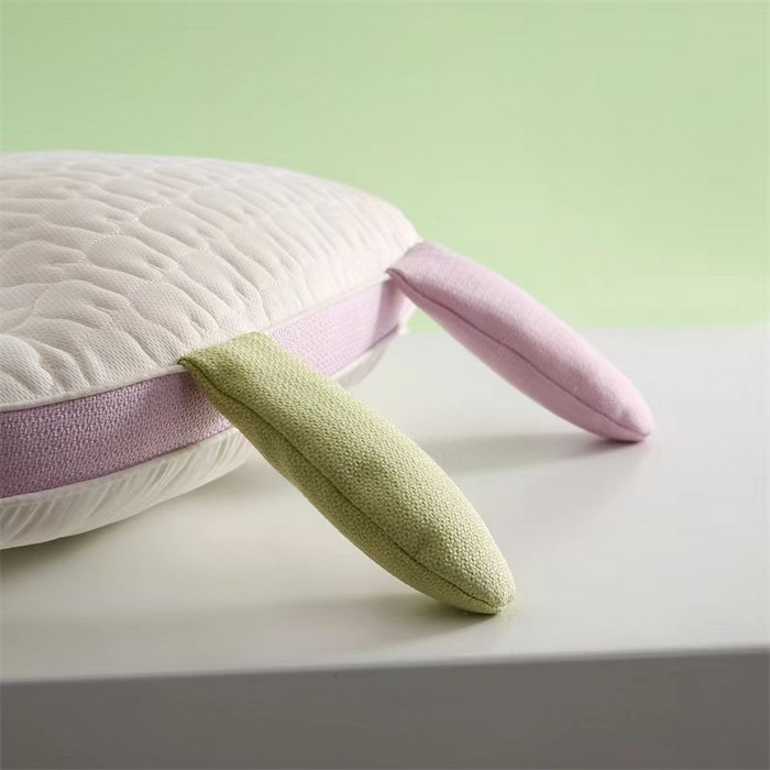 91家纺网 家纺一手货源 找家纺 （总）畅新芯 2025新款兔耳护颈羽丝枕