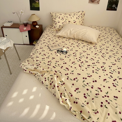 91家纺网 家纺一手货源 找家纺 （总）尺素 2025新款ins风小红书系列单床笠