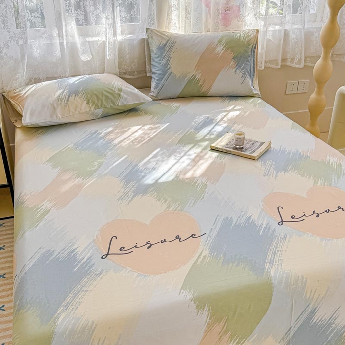 91家纺网 家纺一手货源 找家纺 晨希2025新款13070全棉印花单品床单枕套 晚风入意