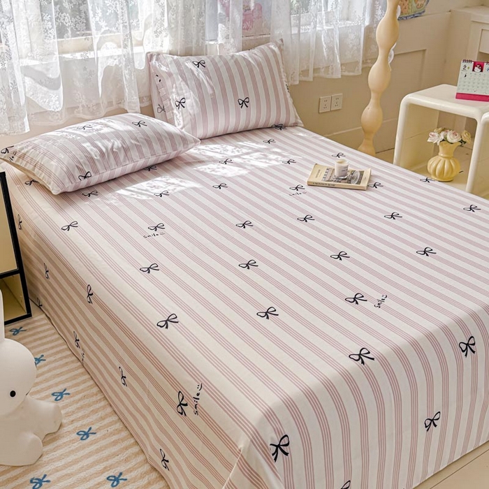 91家纺网 家纺一手货源 找家纺 晨希2025新款13070全棉印花单品床单枕套 知遇