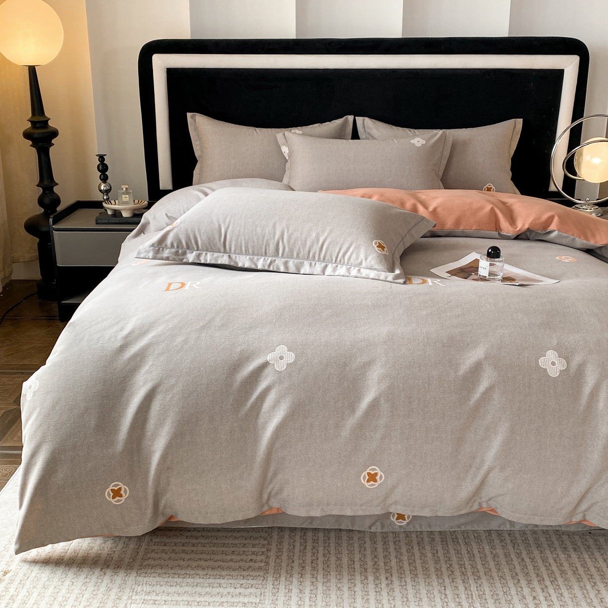 91家纺网 家纺一手货源 找家纺 大吉  2024新款加厚喷气全棉磨毛被套 蒂娜