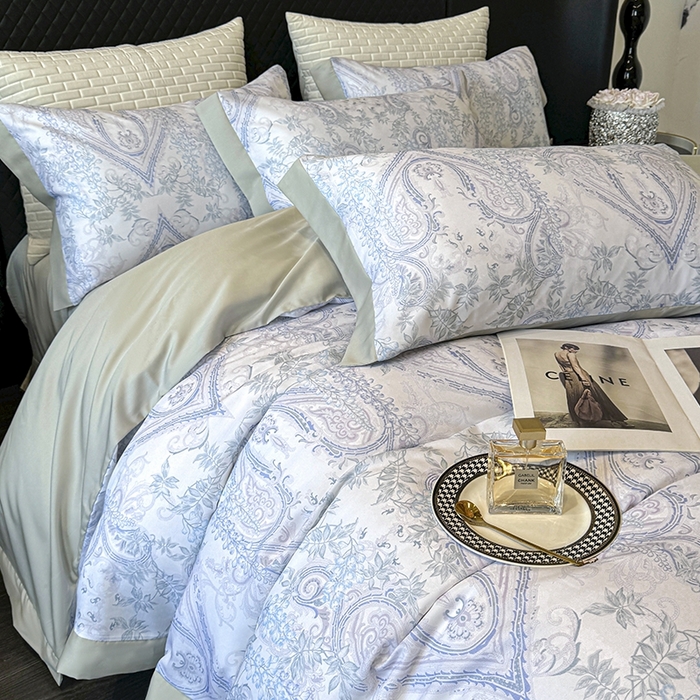 91家纺网 家纺一手货源 找家纺 迷尚家居 2025新款100%莱赛尔数码印花四件套 梦境之翼