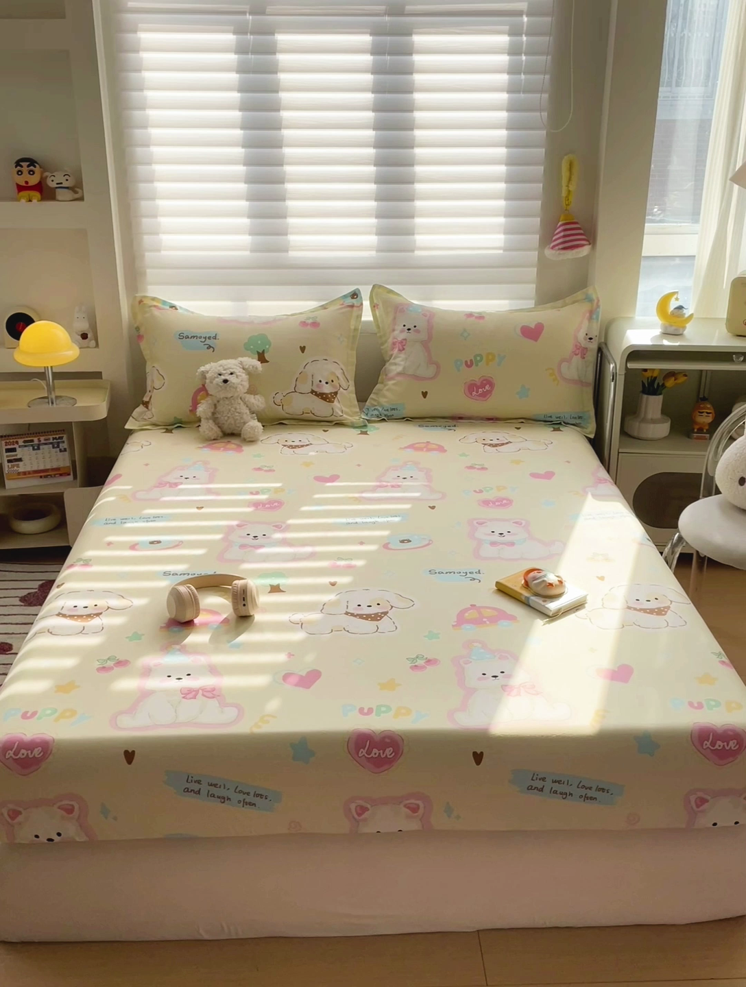 91家纺网 家纺一手货源 找家纺 春雨家居 2025新款春夏卡通印花全棉单床笠 萌趣乐园