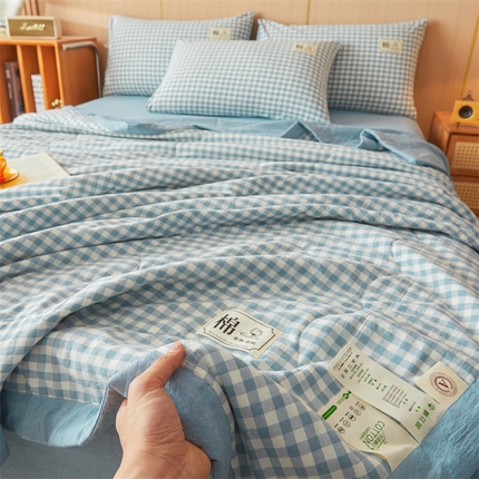 91家纺网 家纺一手货源 找家纺 （总）招财星家纺 2025新款无印风新疆棉夏被夏凉被空调被可机洗直播可过质检