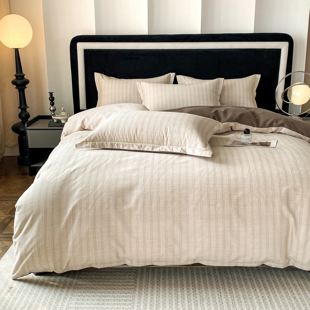 91家纺网 家纺一手货源 找家纺 大吉  2024新款加厚喷气全棉磨毛被套 米勒