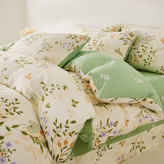 91家纺网 家纺一手货源 找家纺 潮邦创意家居 2025特价春夏新款13070全棉四件套 【第一批】 絮言