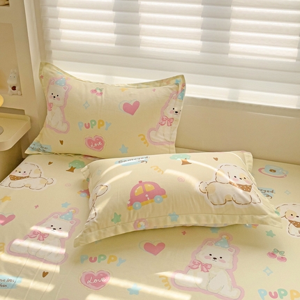 春雨家居 2025新款春夏卡通印花全棉单枕套 13.萌趣乐园