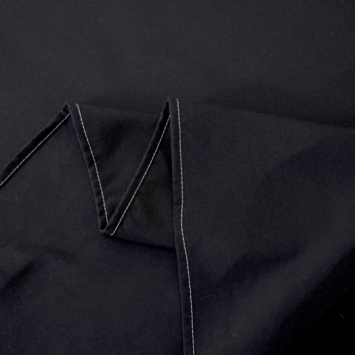 91家纺网 家纺一手货源 找家纺 梵巢2025新款水洗棉床单三件套 纯黑