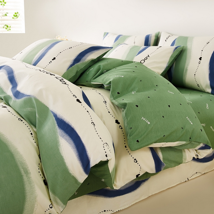 91家纺网 家纺一手货源 找家纺 潮邦创意家居 2025特价春夏新款13070全棉四件套 【第一批】 快乐时光