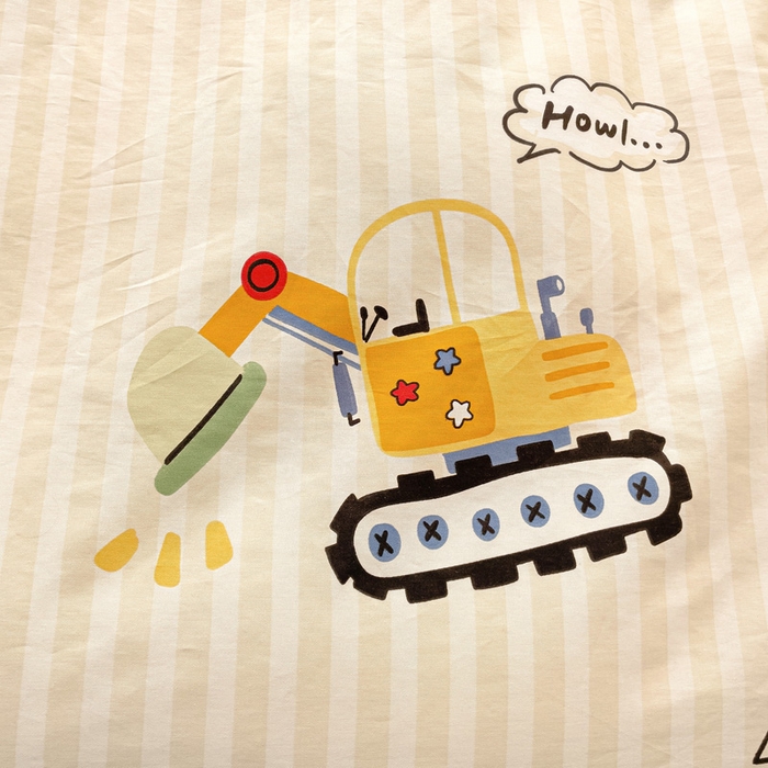 91家纺网 家纺一手货源 找家纺 春雨家居 2025新款春夏卡通印花全棉单枕套 2.汽车世界