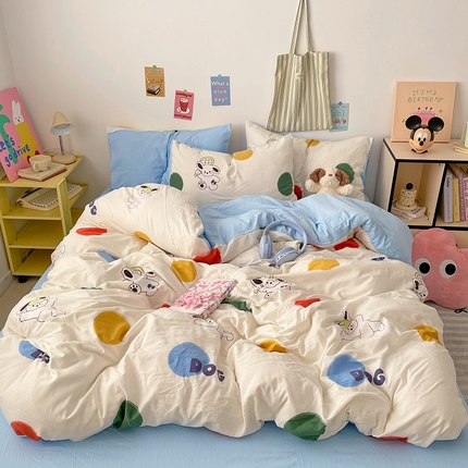 91家纺网 家纺一手货源 找家纺 （总）卡斯诺家纺馆 2025新款水洗云朵棉四件套【下载文件夹包含买家秀】