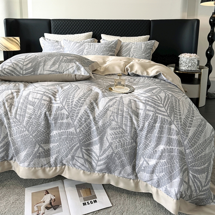 91家纺网 家纺一手货源 找家纺 迷尚家居 2025新款100%莱赛尔数码印花四件套 扶光