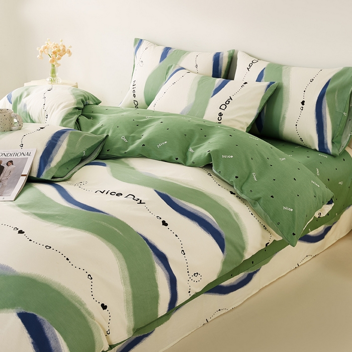 91家纺网 家纺一手货源 找家纺 潮邦创意家居 2025特价春夏新款13070全棉四件套 【第一批】 快乐时光