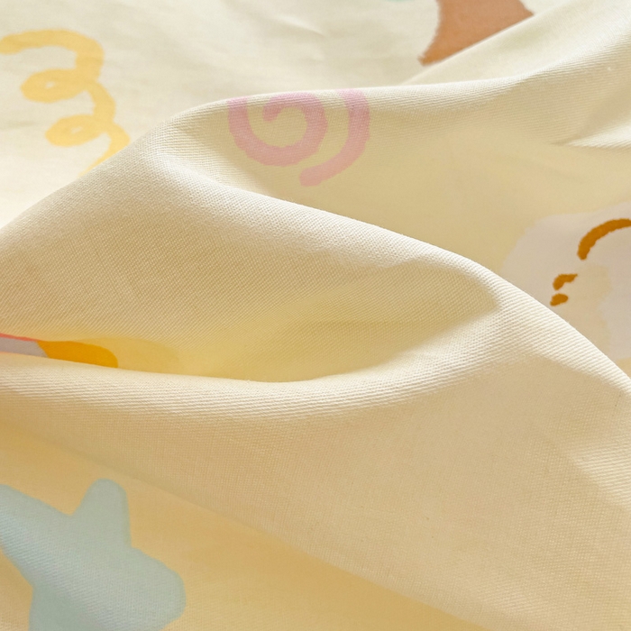 91家纺网 家纺一手货源 找家纺 春雨家居 2025新款春夏卡通印花全棉四件套 萌趣乐园