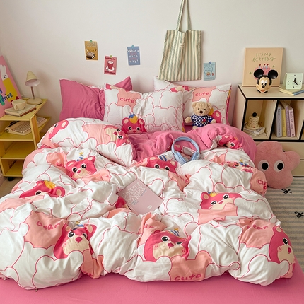 91家纺网 家纺一手货源 找家纺 （总）卡斯诺家纺馆 2025新款水洗云朵棉四件套【下载文件夹包含买家秀】