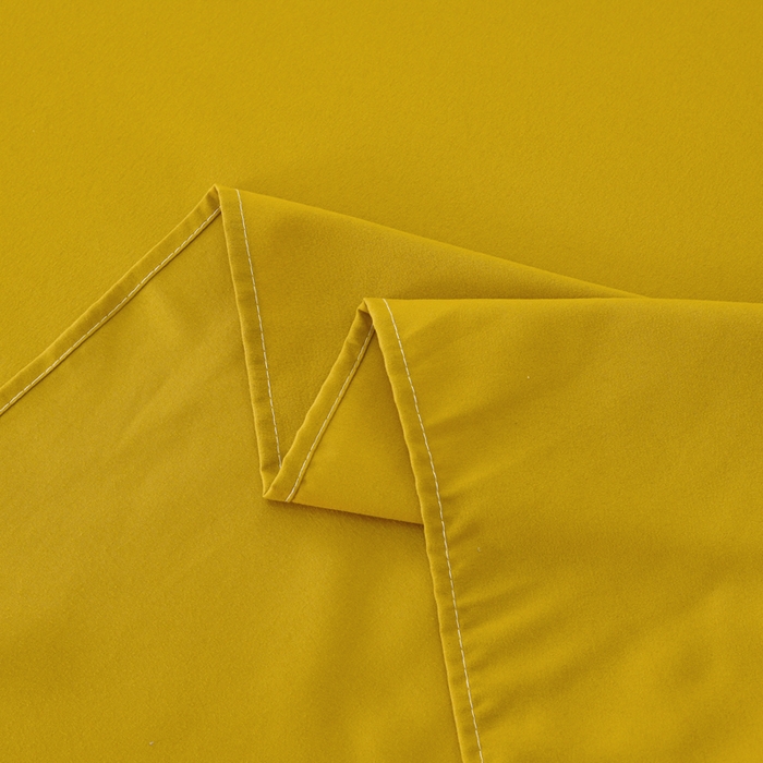 91家纺网 家纺一手货源 找家纺 梵巢2025新款水洗棉床单三件套 姜黄