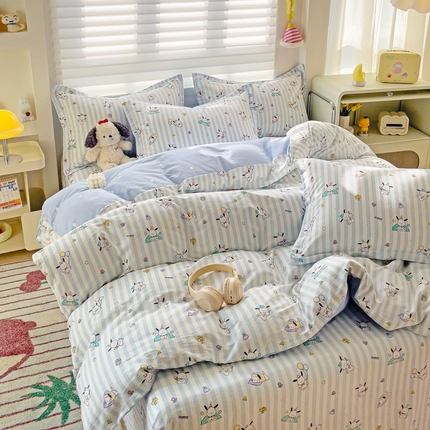 91家纺网 家纺一手货源 找家纺 （总）春雨家居 2025新款春夏卡通印花全棉单被套