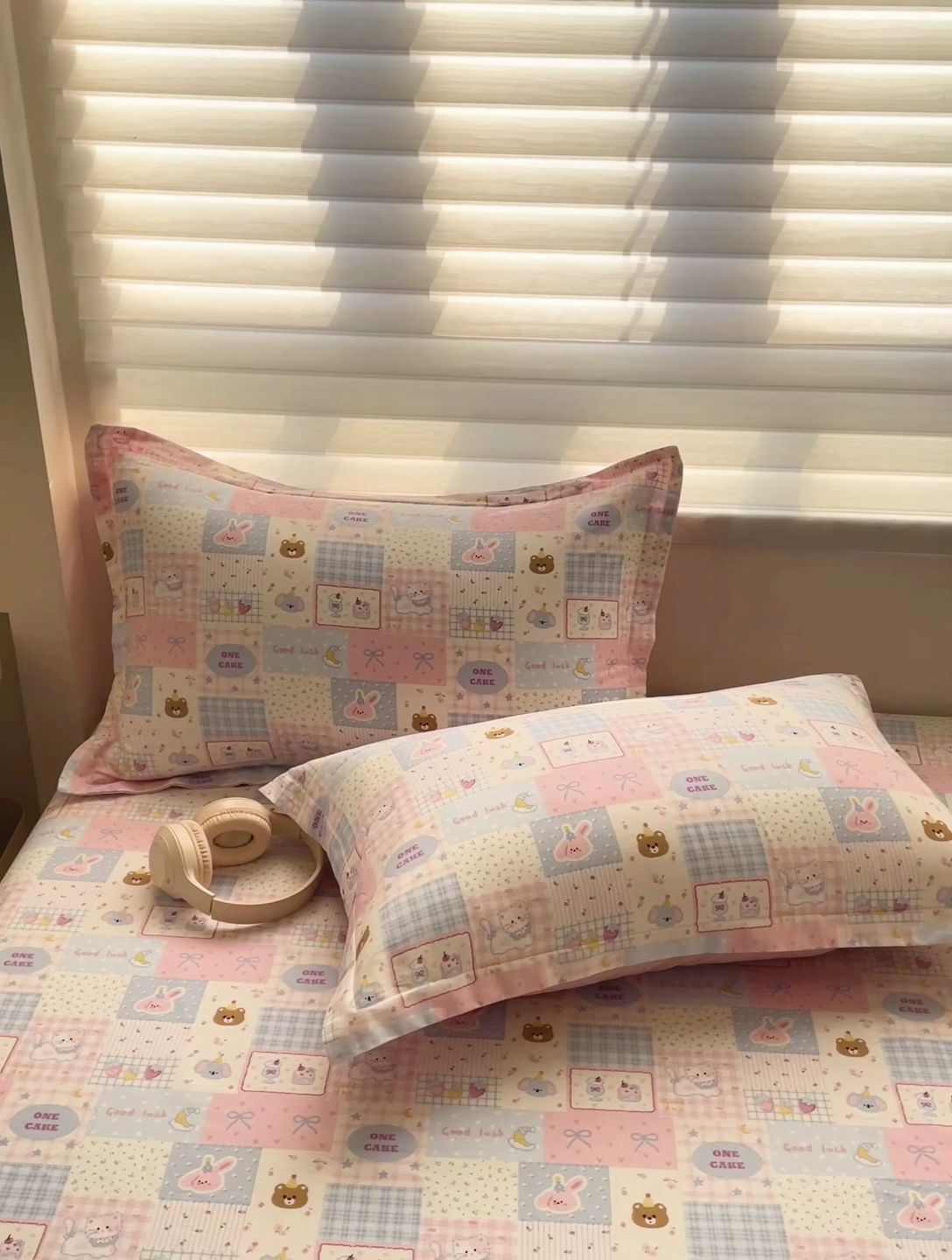 91家纺网 家纺一手货源 找家纺 春雨家居 2025新款春夏卡通印花全棉单枕套 14.甜心乐园