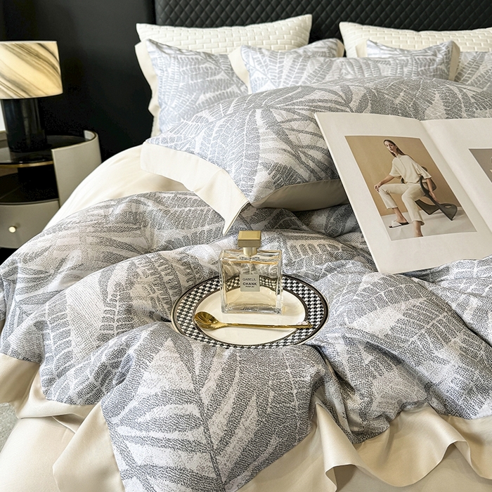 91家纺网 家纺一手货源 找家纺 迷尚家居 2025新款100%莱赛尔数码印花四件套 扶光