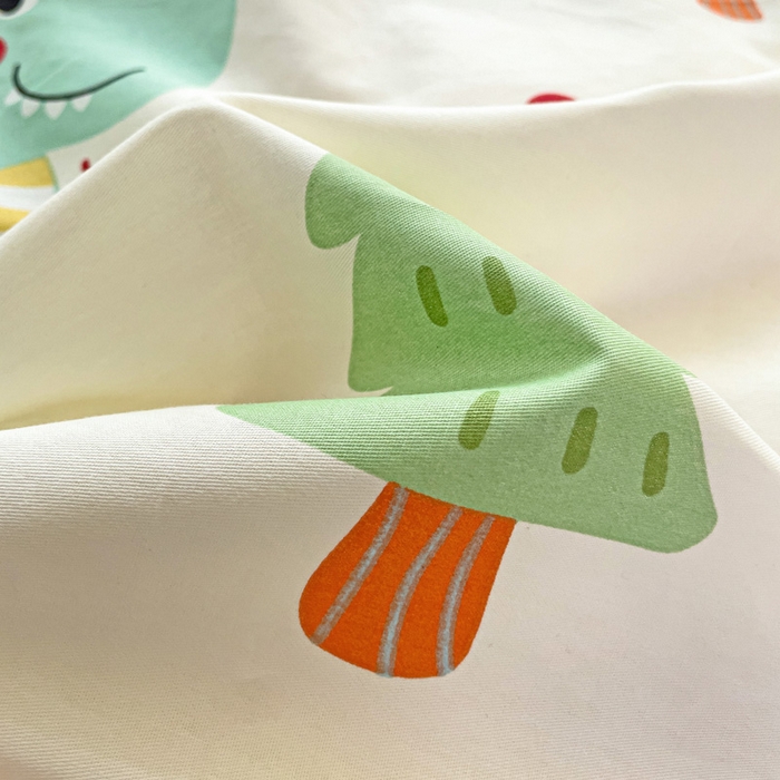 91家纺网 家纺一手货源 找家纺 春雨家居 2025新款春夏卡通印花全棉四件套 快乐旅行