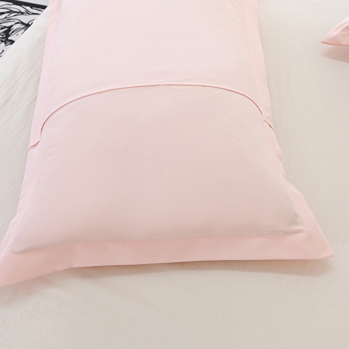 91家纺网 家纺一手货源 找家纺 梵巢2025新款水洗棉纯色单品枕套 浅玉