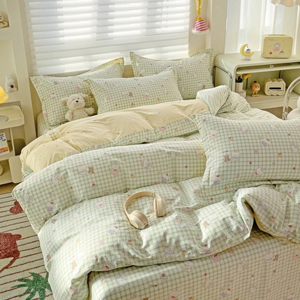 91家纺网 家纺一手货源 找家纺 （总）春雨家居 2025新款春夏卡通印花全棉单被套