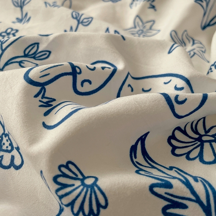 91家纺网 家纺一手货源 找家纺 卡斯诺家纺馆 2025新款水洗云朵棉四件套【下载文件夹包含买家秀】 涂鸭日记