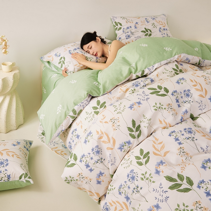 91家纺网 家纺一手货源 找家纺 潮邦创意家居 2025特价春夏新款13070全棉四件套 【第一批】 春意盎然