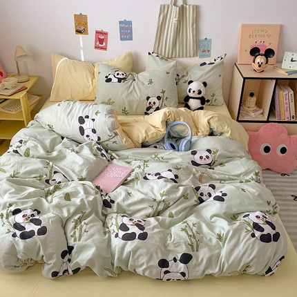 91家纺网 家纺一手货源 找家纺 （总）卡斯诺家纺馆 2025新款水洗云朵棉四件套【下载文件夹包含买家秀】