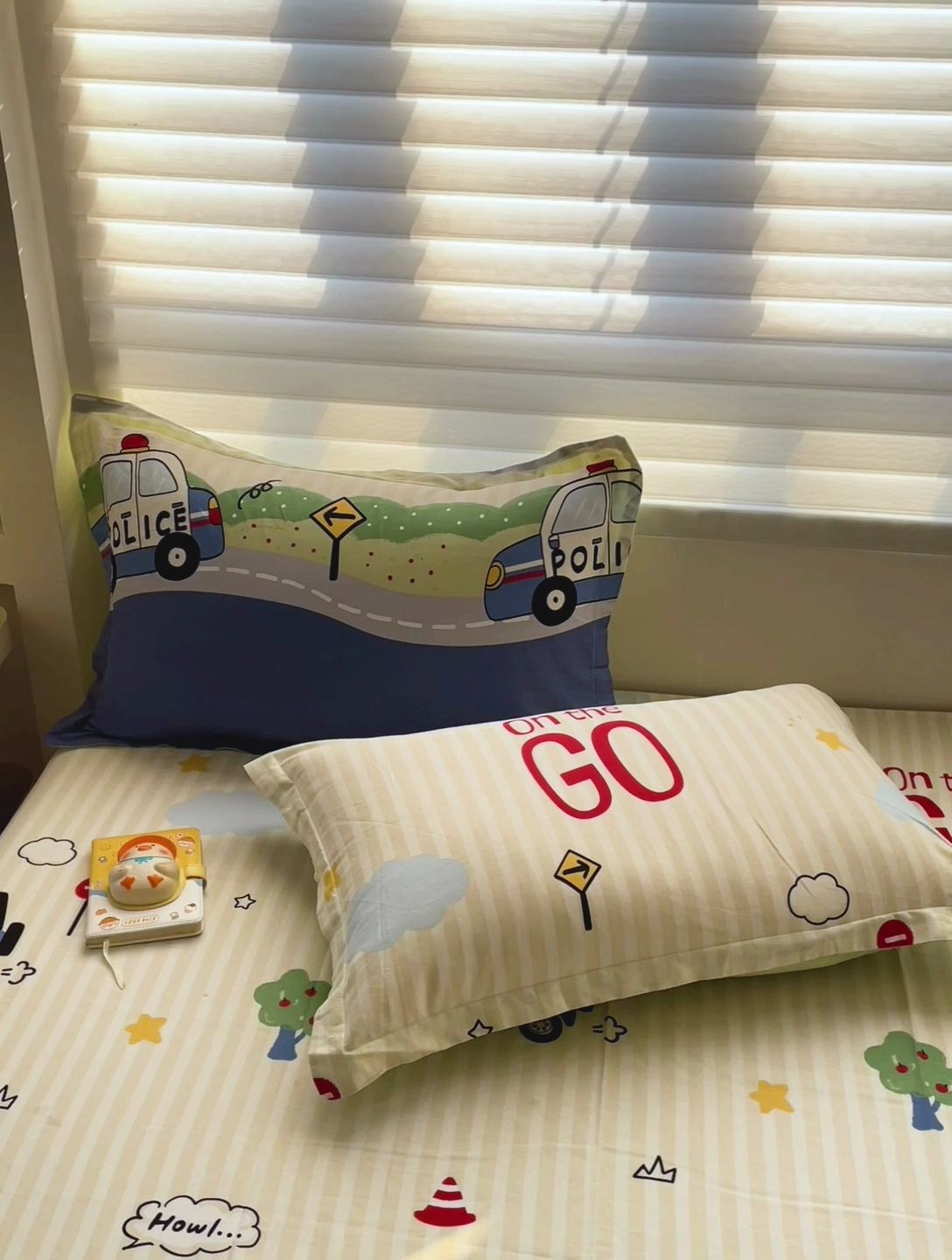 91家纺网 家纺一手货源 找家纺 春雨家居 2025新款春夏卡通印花全棉单枕套 2.汽车世界