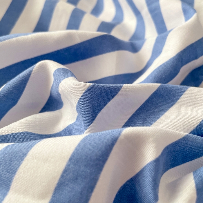 91家纺网 家纺一手货源 找家纺 卡斯诺家纺馆 2025新款水洗云朵棉四件套【下载文件夹包含买家秀】 甜辣风-蔚蓝条