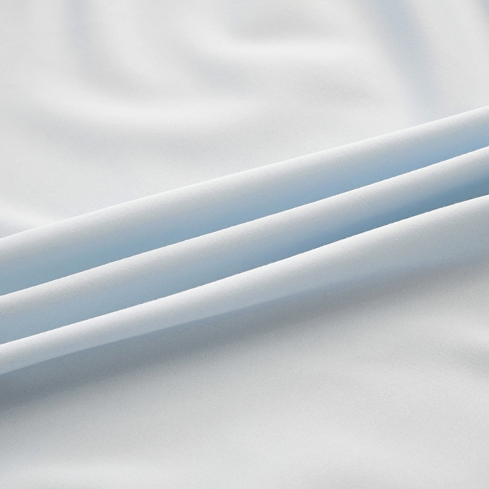 91家纺网 家纺一手货源 找家纺 梵巢2025新款水洗棉纯色单床笠 浅蓝