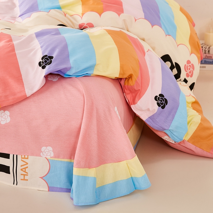 91家纺网 家纺一手货源 找家纺 潮邦创意家居 2025特价春夏新款13070全棉四件套 【第一批】 偶遇时光