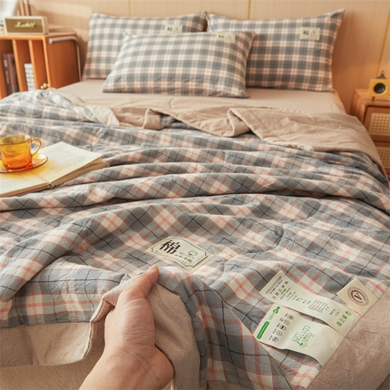 91家纺网 家纺一手货源 找家纺 （总）招财星家纺 2025新款无印风新疆棉夏被夏凉被空调被可机洗直播可过质检