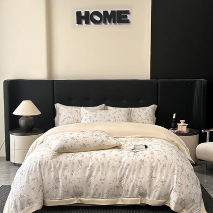 91家纺网 家纺一手货源 找家纺 （总）迷尚家居 2025新款100%莱赛尔数码印花四件套