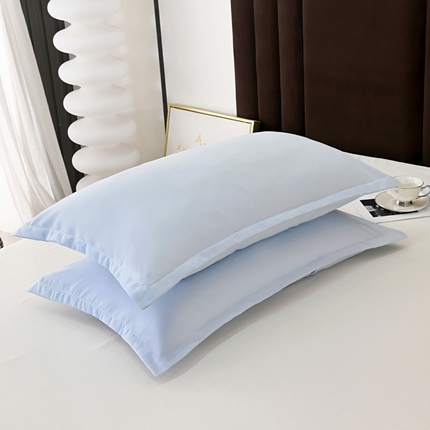 91家纺网 家纺一手货源 找家纺 （总）梵巢2025新款（高克重）水洗棉纯色单品枕套，纯色枕套，磨毛枕套