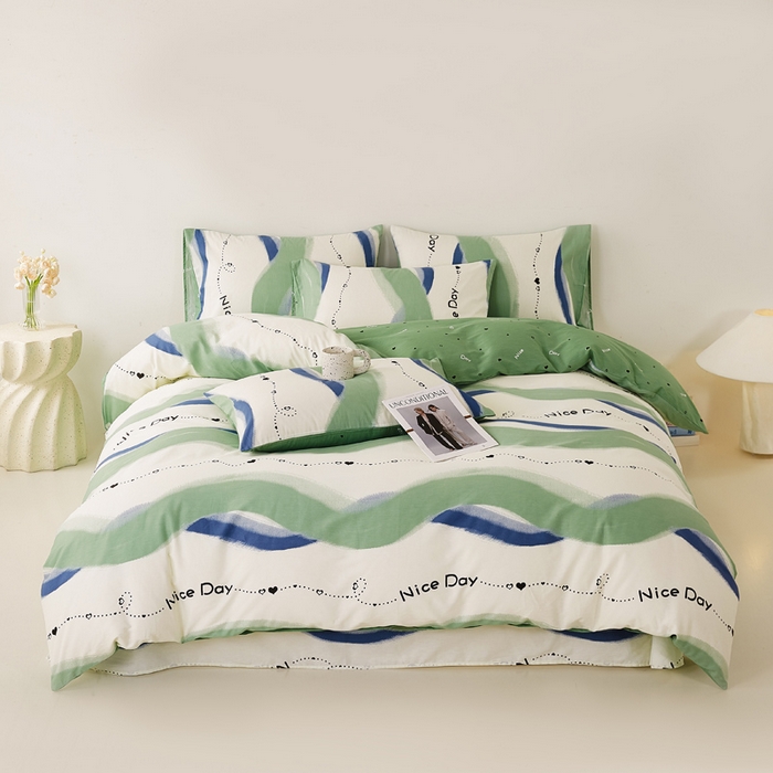 91家纺网 家纺一手货源 找家纺 潮邦创意家居 2025特价春夏新款13070全棉四件套 【第一批】 快乐时光