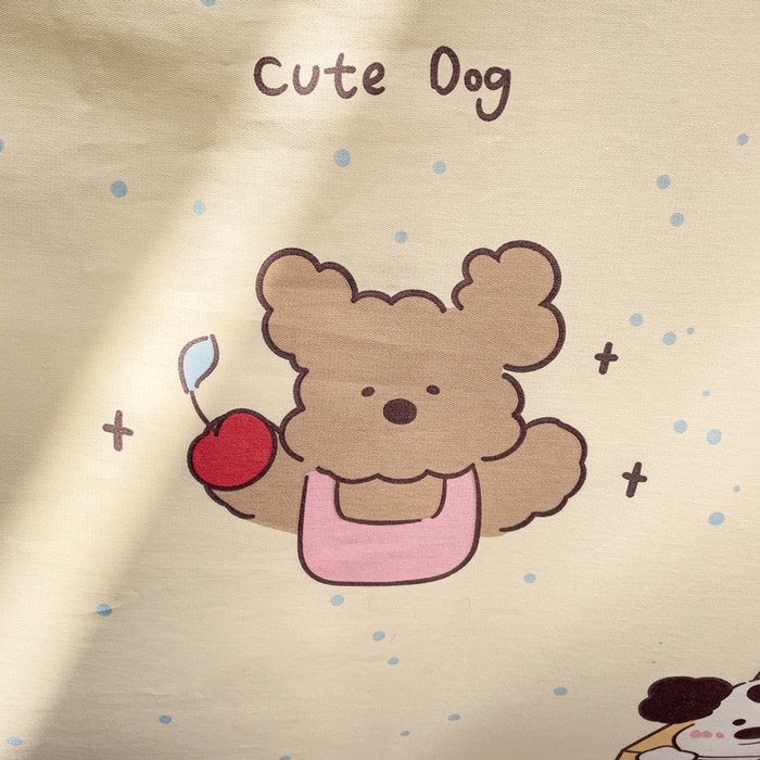 91家纺网 家纺一手货源 找家纺 春雨家居 2025新款春夏卡通印花全棉四件套 可爱颂