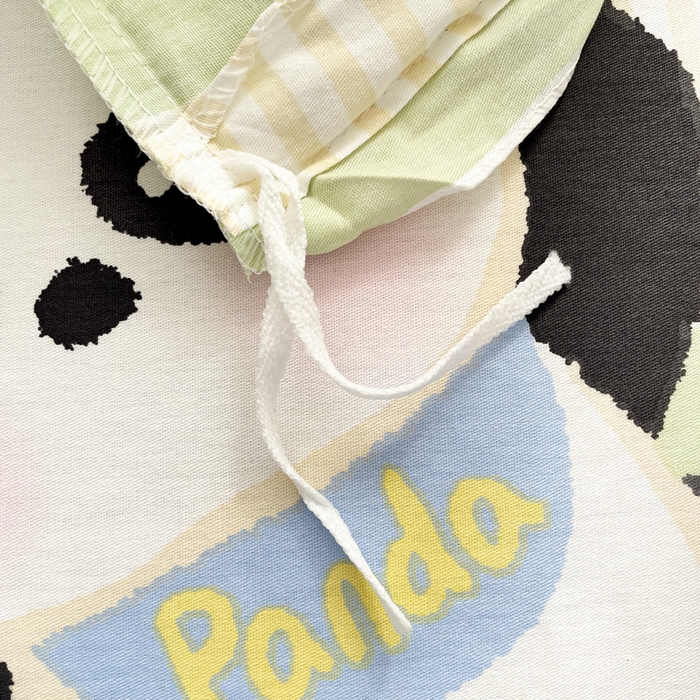 91家纺网 家纺一手货源 找家纺 春雨家居 2025新款春夏卡通印花全棉四件套 小熊猫