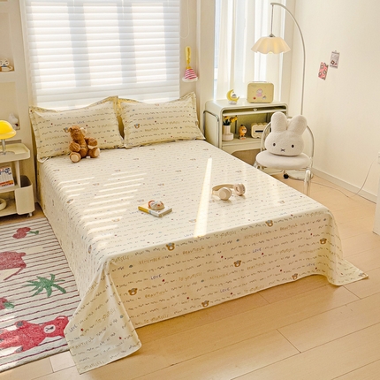 91家纺网 家纺一手货源 找家纺 （总）春雨家居 2025新款春夏卡通印花全棉单床单