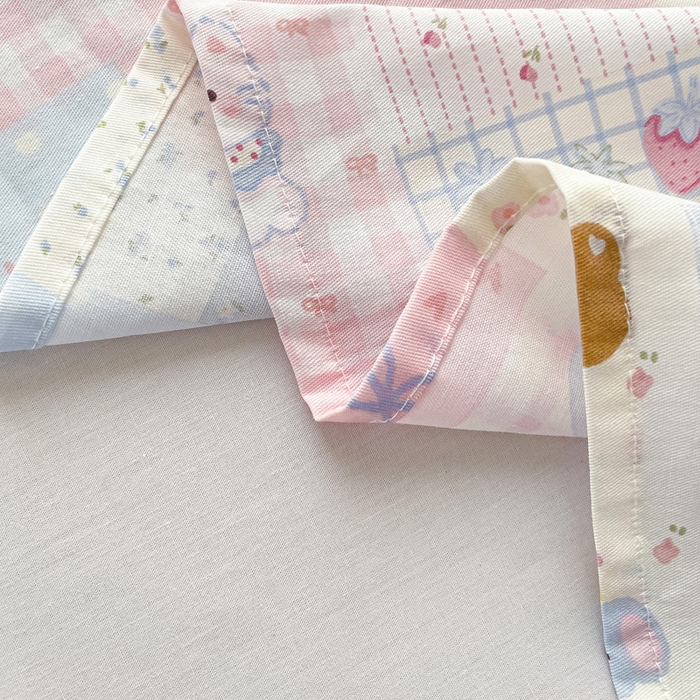 91家纺网 家纺一手货源 找家纺 春雨家居 2025新款春夏卡通印花全棉单床单 甜心乐园