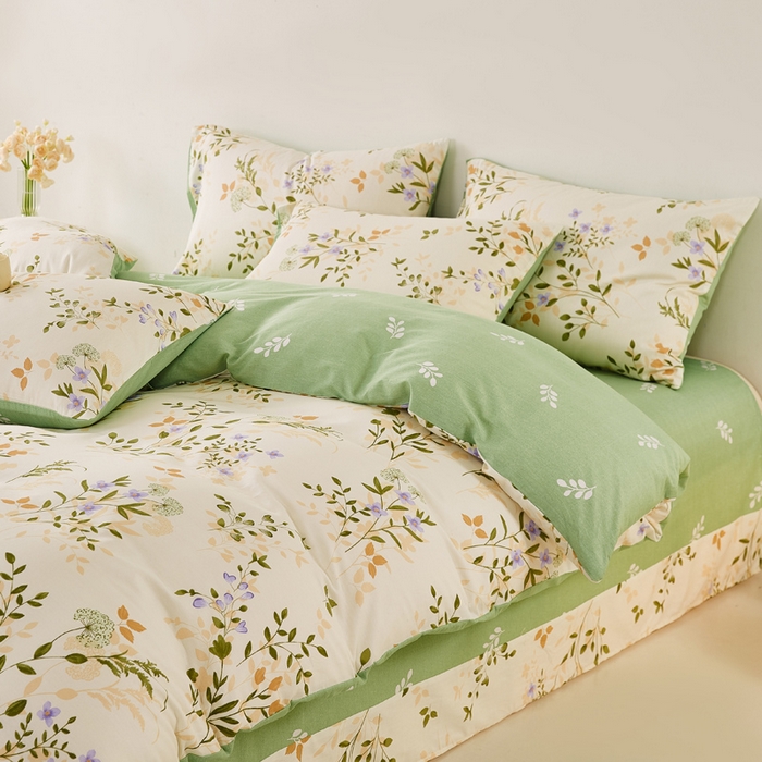 91家纺网 家纺一手货源 找家纺 潮邦创意家居 2025特价春夏新款13070全棉四件套 【第一批】 絮言